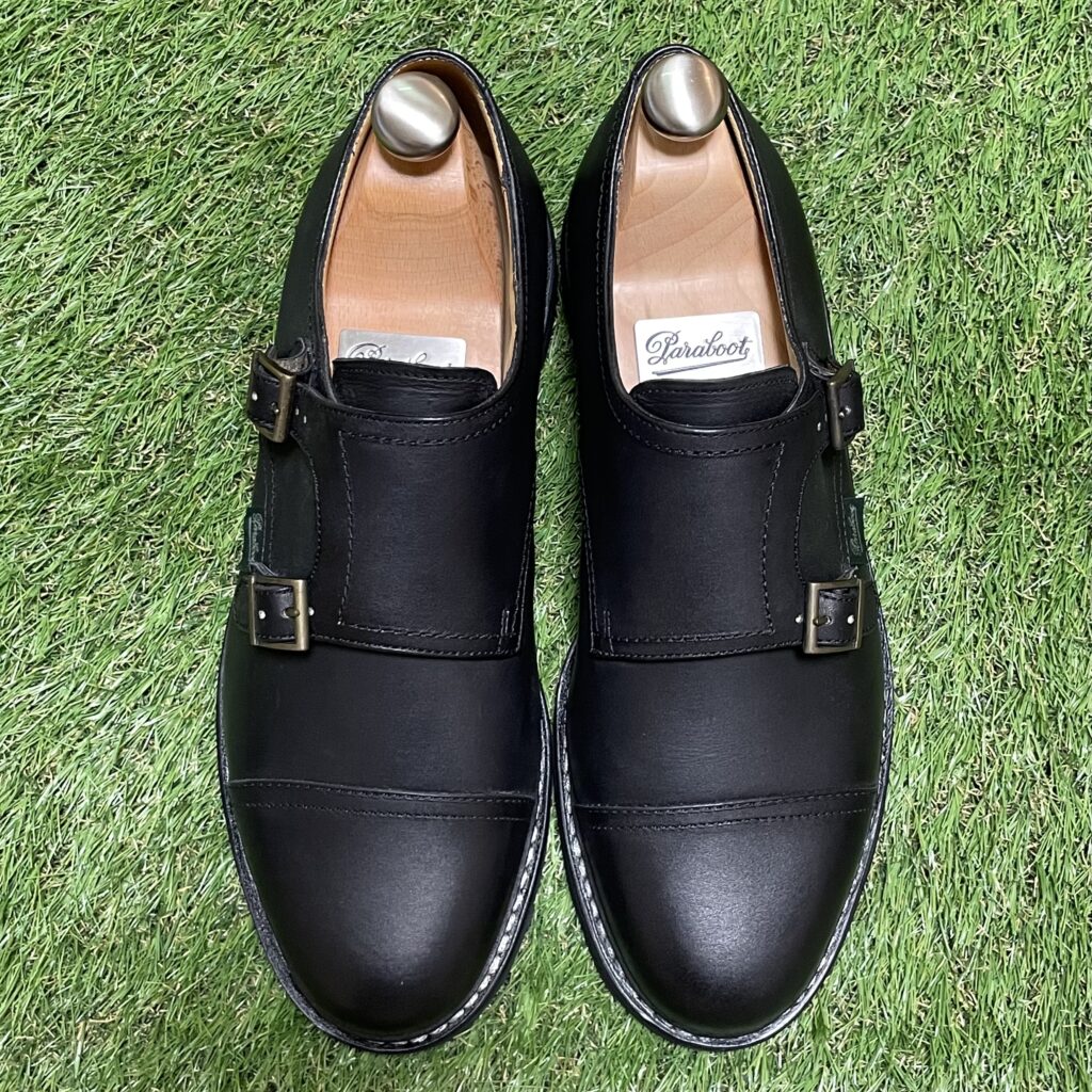 人気】PARABOOT William ネイビー 7.5(リスレザー パラブーツ ダブル 